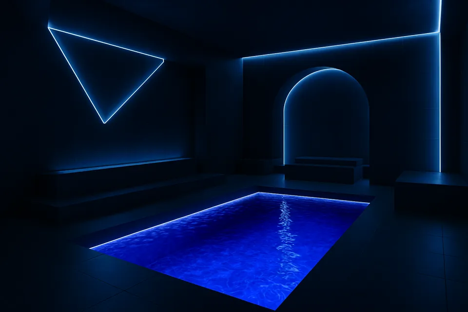 Spa pool and wellness setting